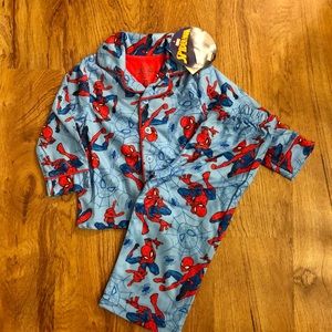 Marvel Spider-Man Button Front PJs Pajamas Sz 2T NWT